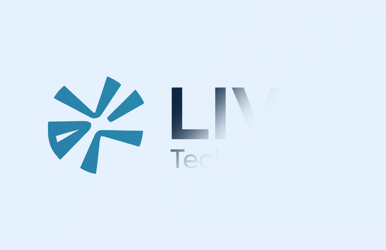 Das Logo von LIVO Technologies halb verhüllt